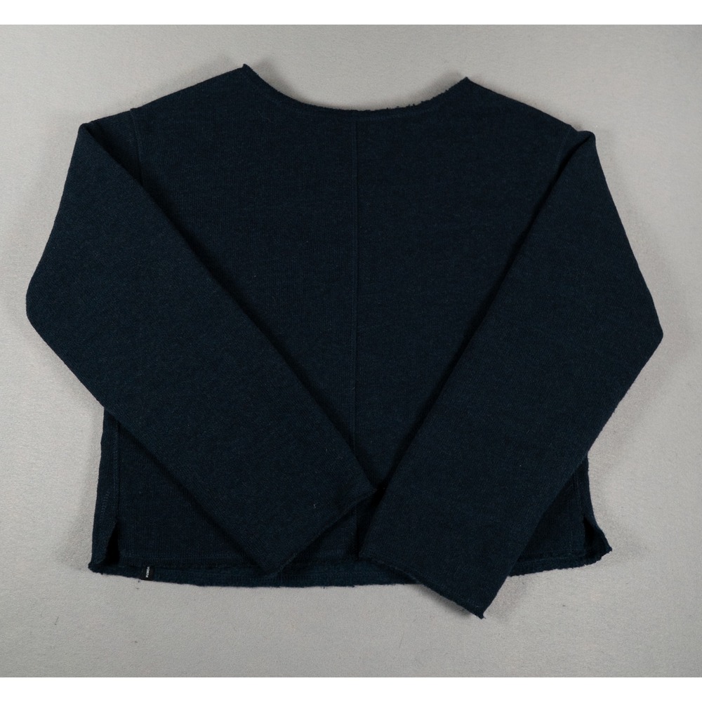 Duckworth Womens Powder Sweater Rambouillet Merino Wool Blend Navy Blue Large image 9
